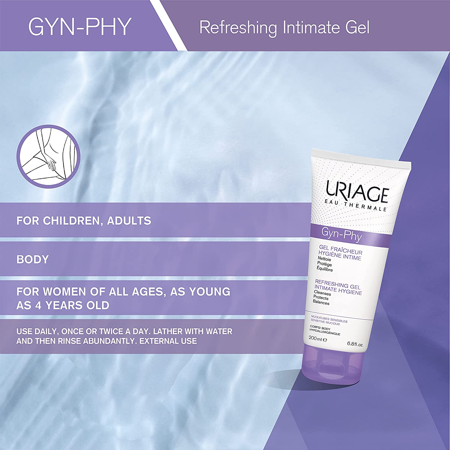 Gyn Phy Cleanser for intimate areas 200ml