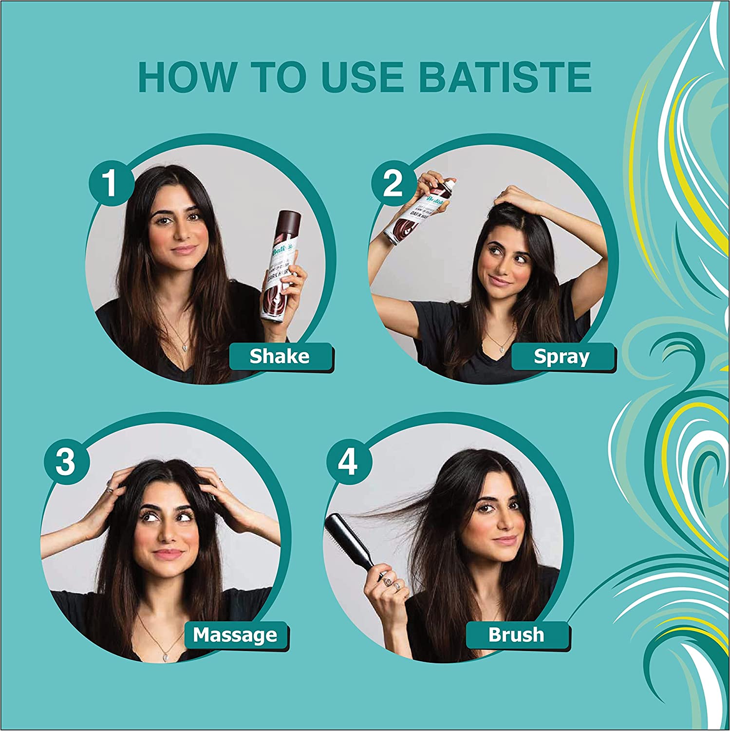 BATISTE DRY SHAMPO  ( FRESH ) 200ML