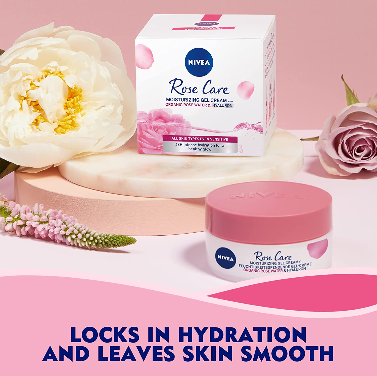 NIVEA ROSE CARE MOISTURIZING GEL CREAM 50 ml