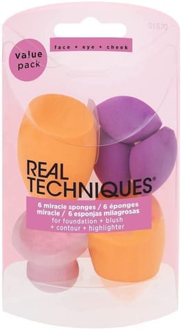 6Pc Miracle Complexion Sponges