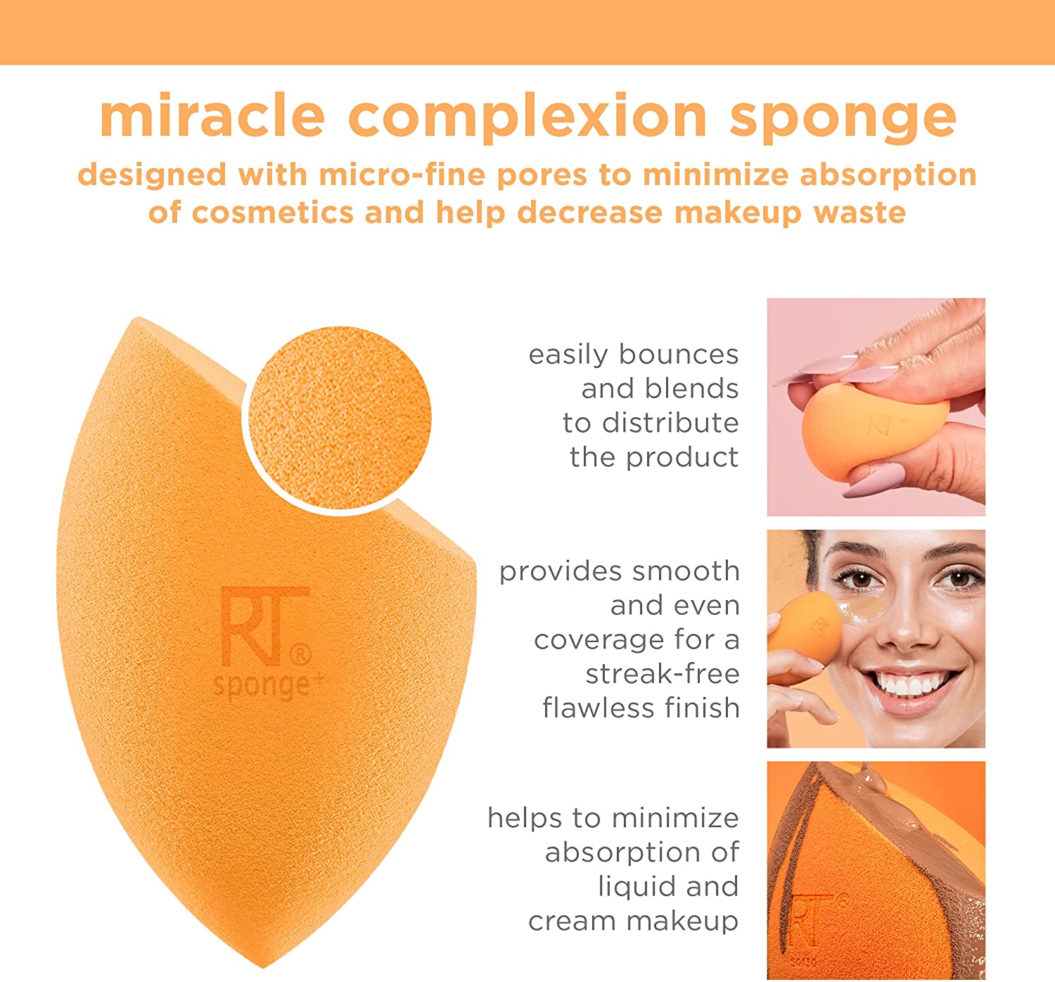 6Pc Miracle Complexion Sponges