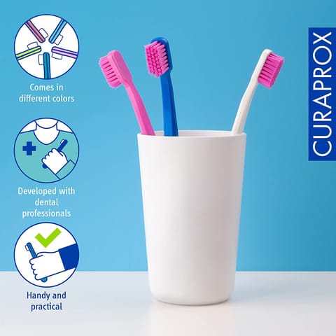 360° Advanced Optic White Manual Toothbrush