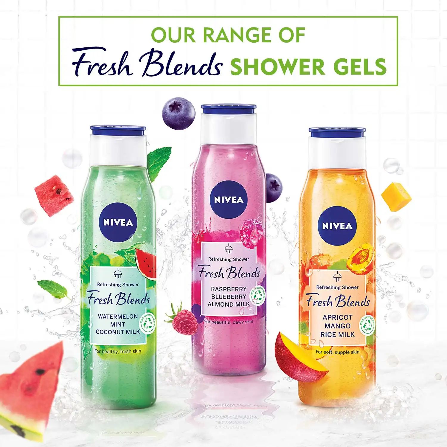NIVEA Shower Gel Fresh Blend Raspberry 300ml