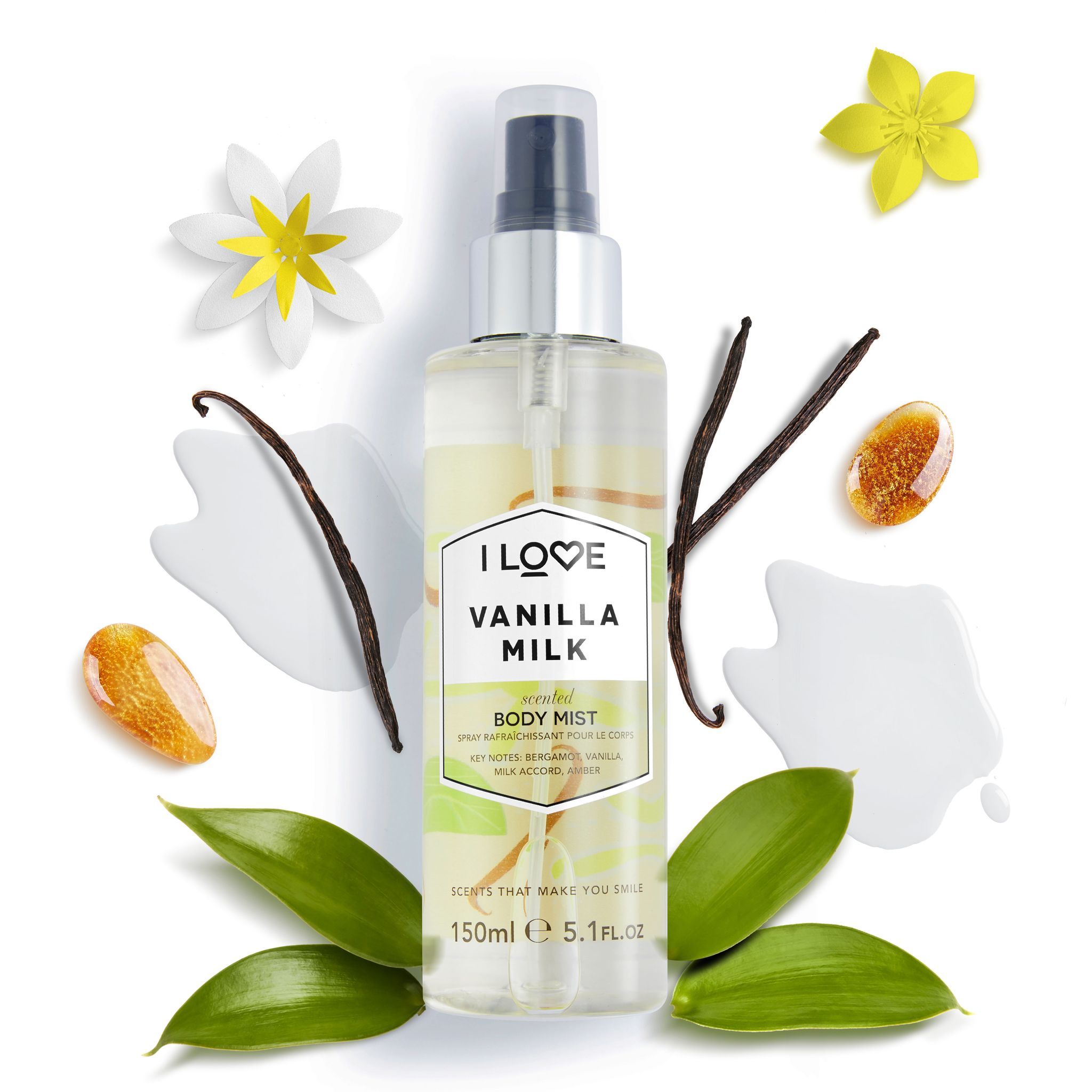 I LOVE Body Mist Vanilla Milk 150ml