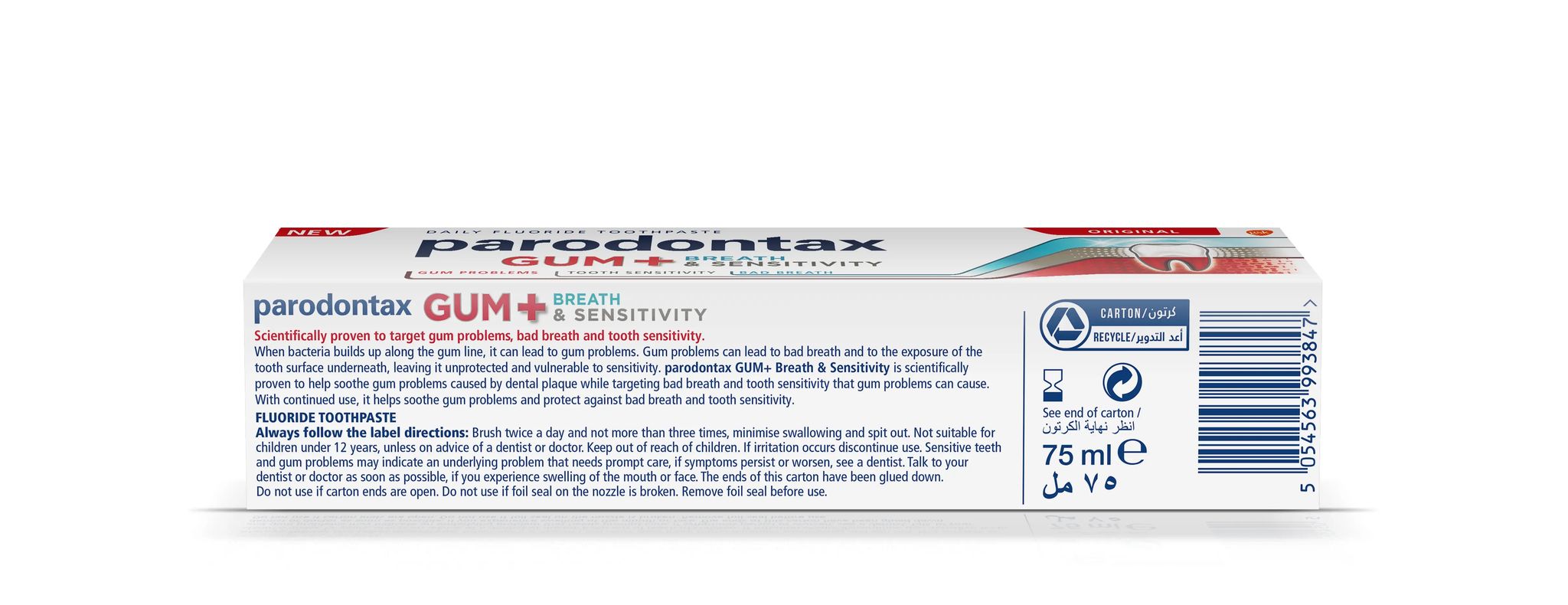 Parodontax Tp Gum, Breath & Sensitivity Original 75 Ml