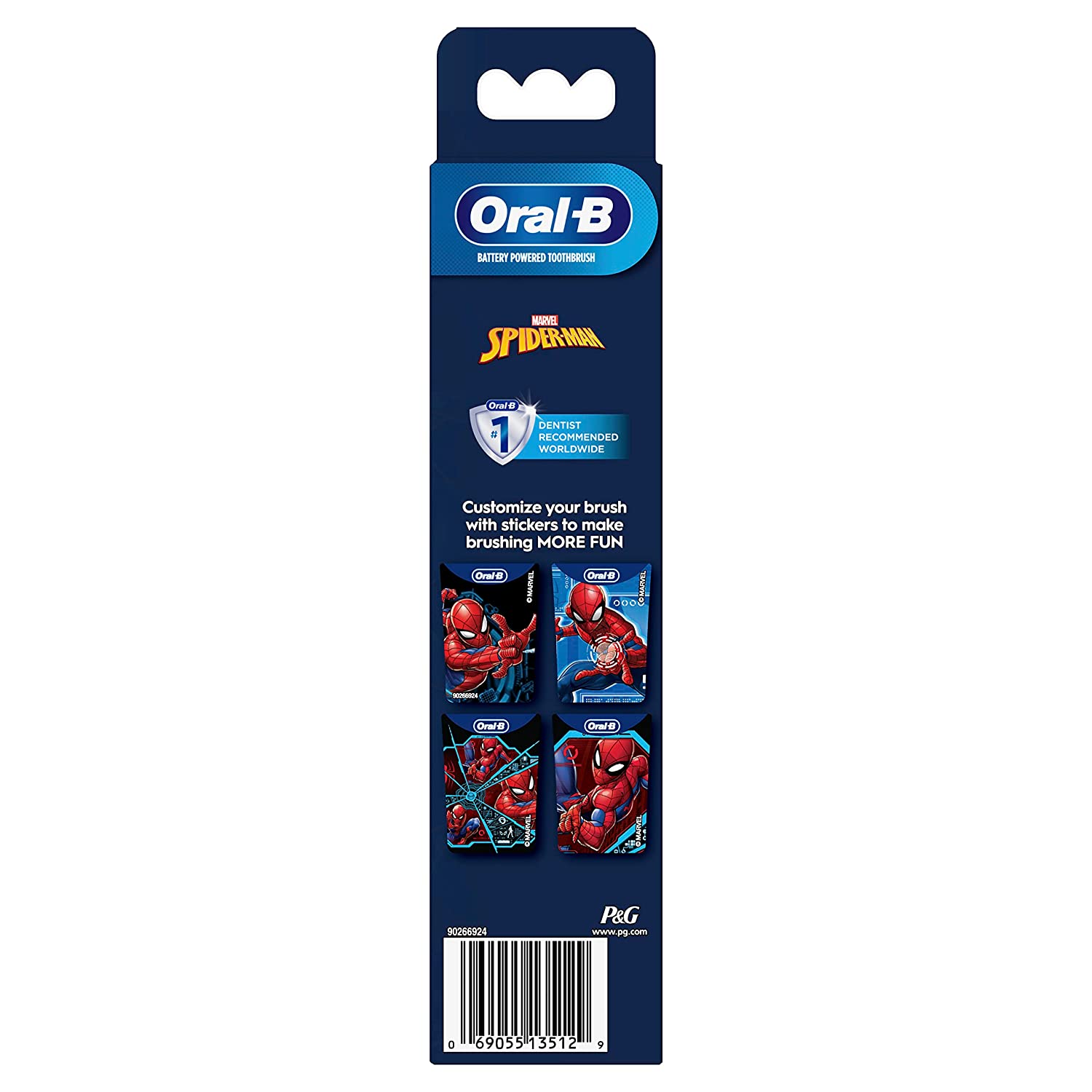 Oral B Battery Powered Tooth Brush Spiderman