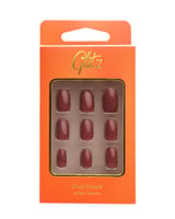 Glitz Nails Oval - 18 Maroon