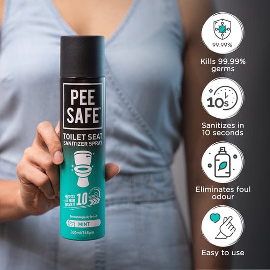 Pee Safe Toilet Seat Spray Mint 75Ml