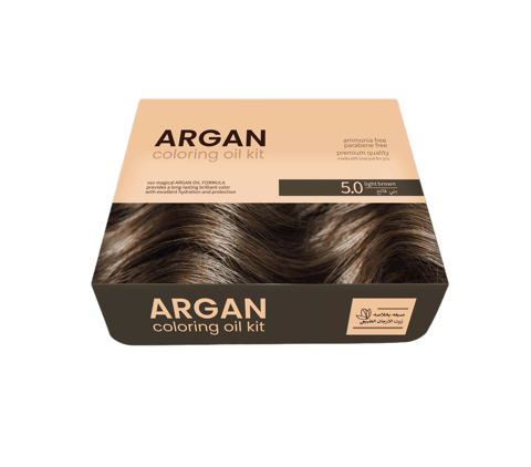ARGAN  HAIR COLORING OIL KIT / BLACK 1.0