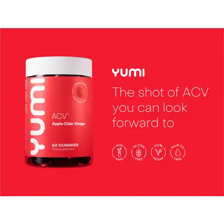 Yumi ACV Apple Cider 60 Apple Gummies