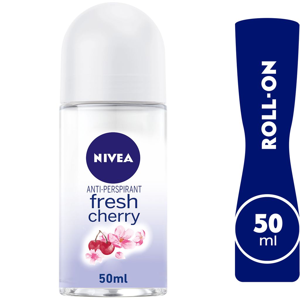 Antiperspirant Roll-on for Women, Fresh Cherry Scent, 50ml