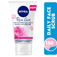 Nivea, Rose Care, Deep Cleansing Daily Scrub, For All Skin Types - 150 Ml