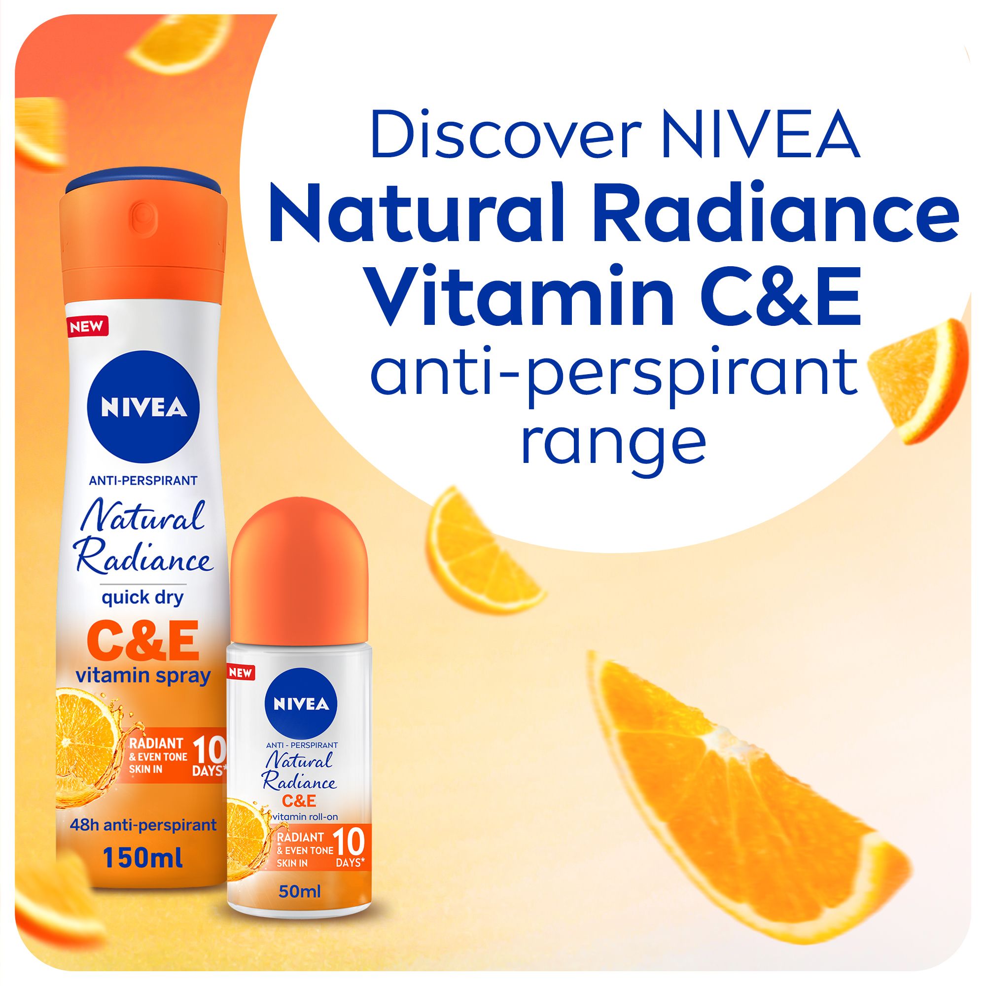 Nivea Deo Roll Natural Radianc C&E 50Ml