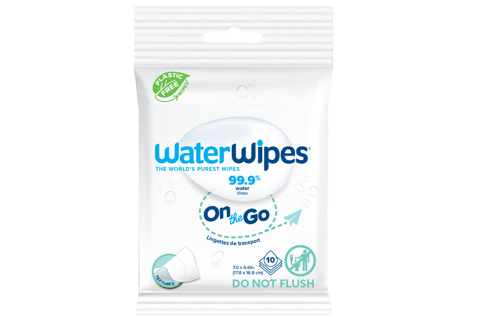 Water Wipes On Go Plastic Free 10 PCS