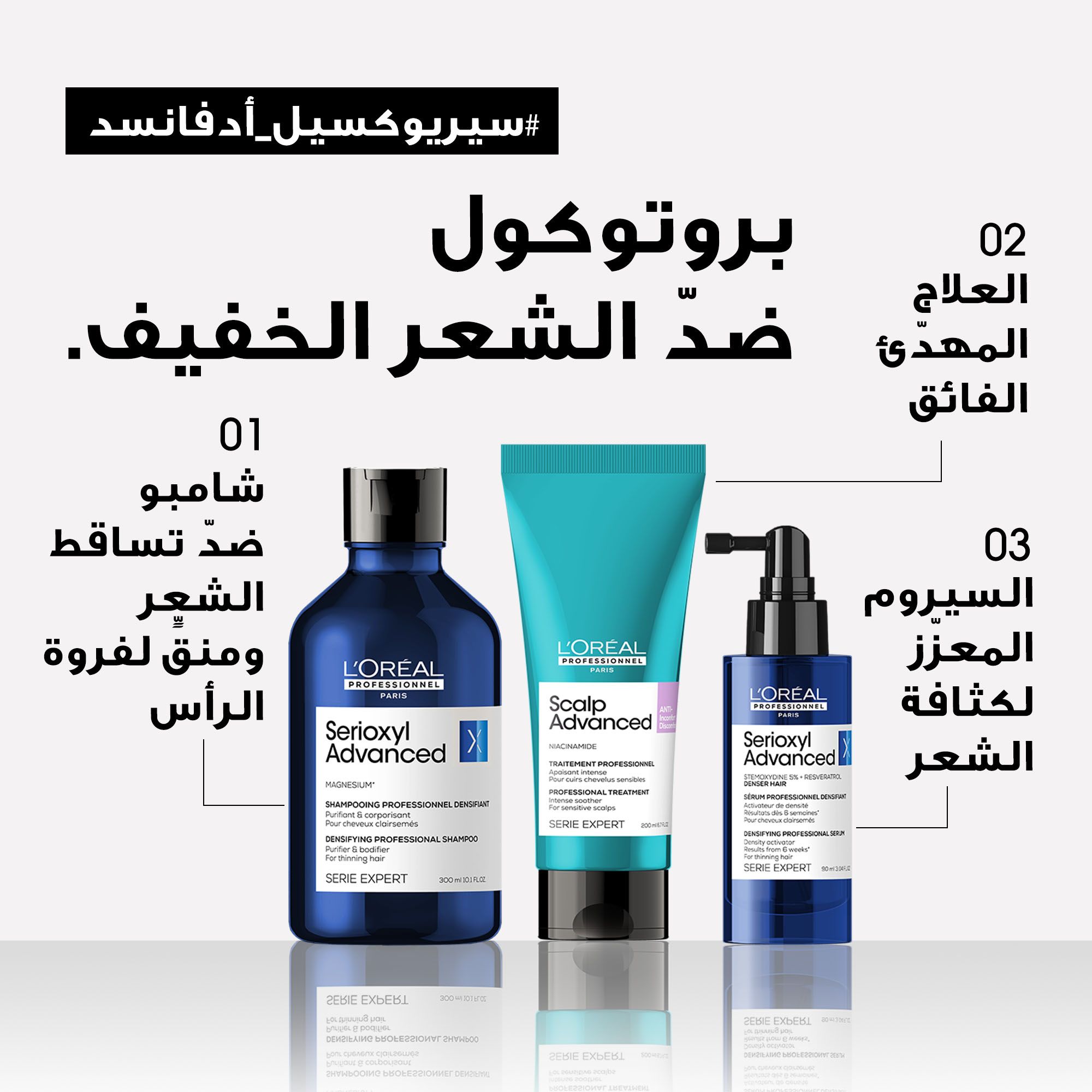 L’Oréal Professionnel Serioxyl Advanced Purifier & Bodifier shampoo for thinning hair SERIE EXPERT 300 ml