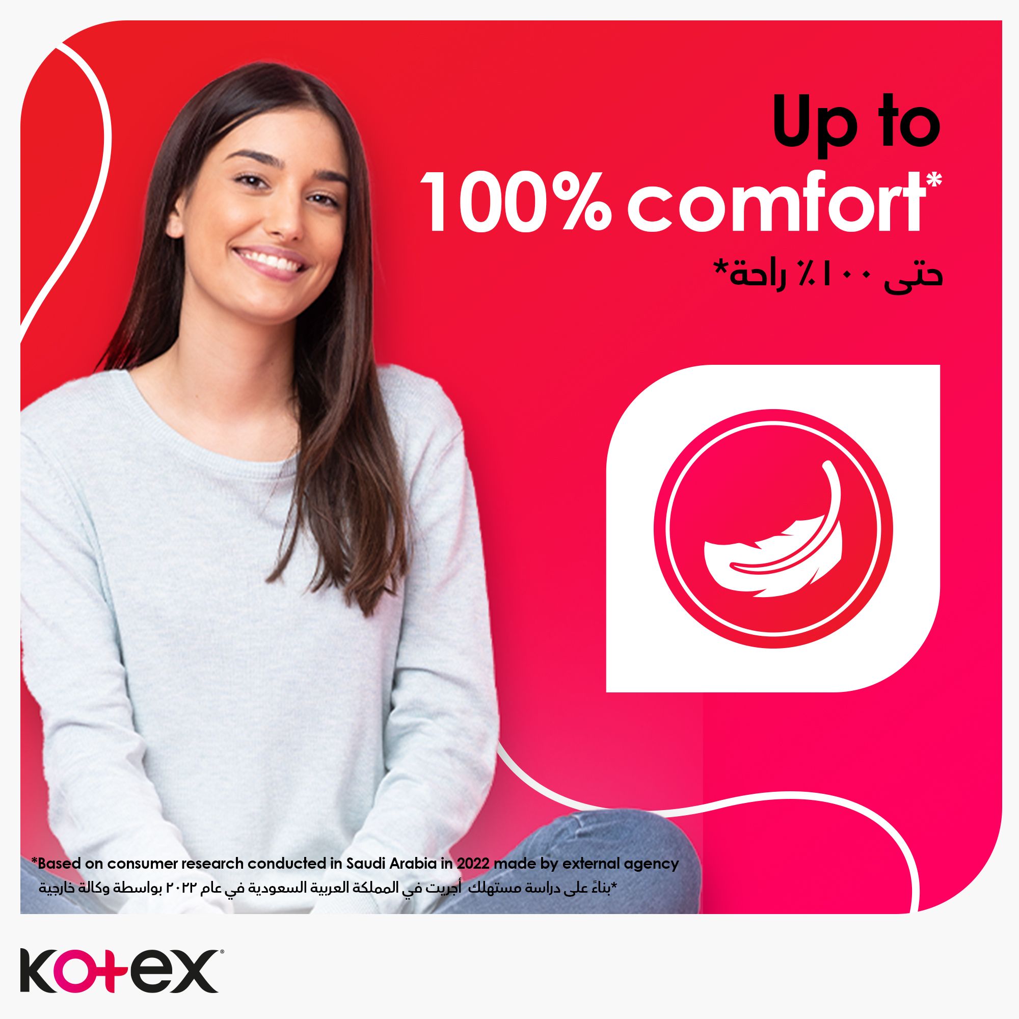 Kotex Maxi Protect Thick Pads, Super Size Sanitary Pads with Wings, 10 Sanitary Pads