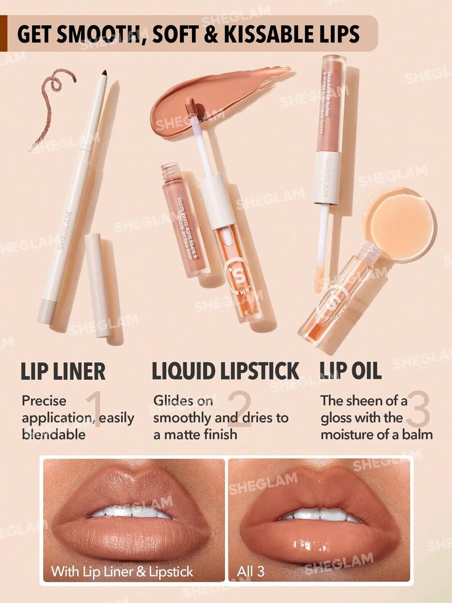 Sheglam Glam Lip Duo Set - Pouty Nude