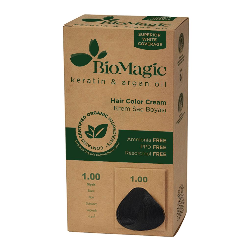 Biomagic Hair Color Cream 1/00 Black