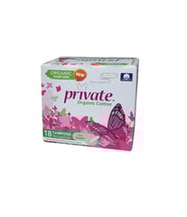 Private Organic Tampon Wo/A Super 18
