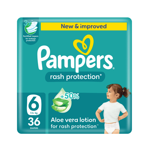 Babyjoy Compressed Diapers, Size 6 60Pc