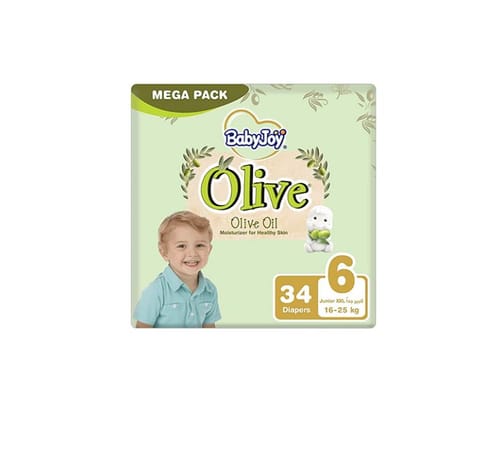 Babyjoy Compressed Diapers, Size 6 60Pc