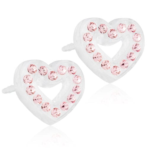 Blomdahl - D - 10mm Heart Hollow Lt Rose