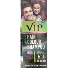 Vip Hair Colour Shampoo-180Ml Brown