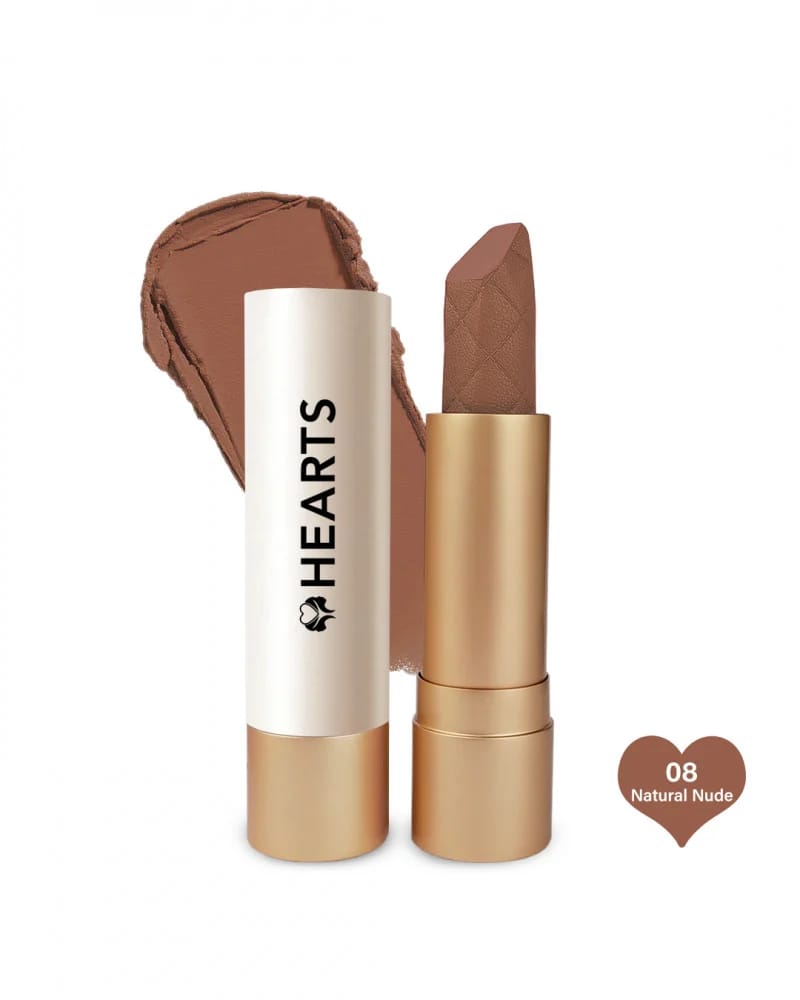 Hearts Cream Lipstick - 08 Natural Nude