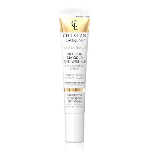 CHRISTIAN LAURENT INFIUSION 24K GOLD ANTI-WRINKLE EYE AND EYELID CREAM 20ML