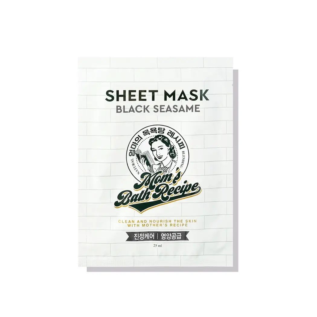 Mom'S Bath Black Sesame Sheet Mask Singl