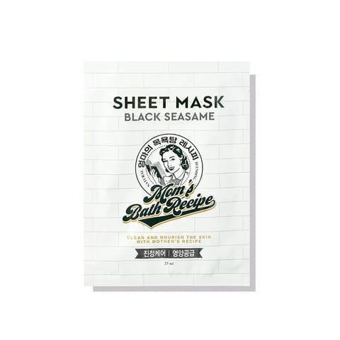 Mom'S Bath Black Sesame Sheet Mask Singl