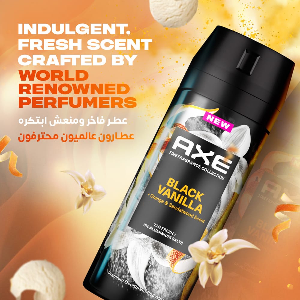 Axe Aero Black Vanilla Deo Spray 150Ml