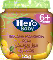Hero Baby Jar, Banana Mandarin Pear, 125g