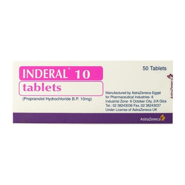 Inderal 10 mg Tablet