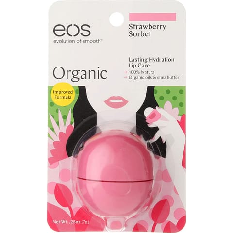 Eos Organic Strawberry Lipbalm 7 G