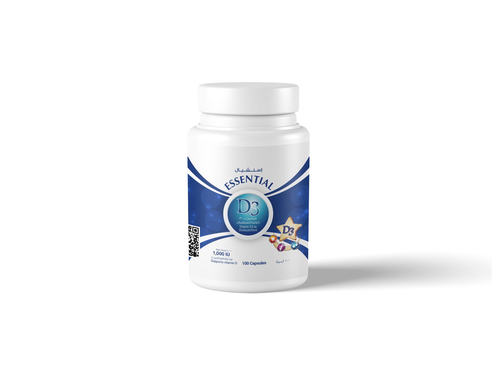 Essential Vitamin D3 1,000 IU 100 Cap