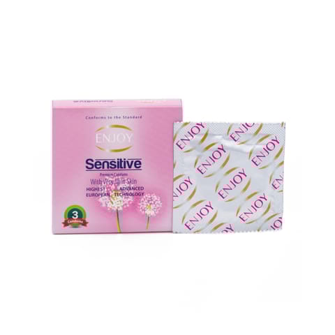 Enjoy Sensitive Premium Condoms 3Pcs