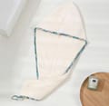 Reefi Hair Cap  flowered edges Off White