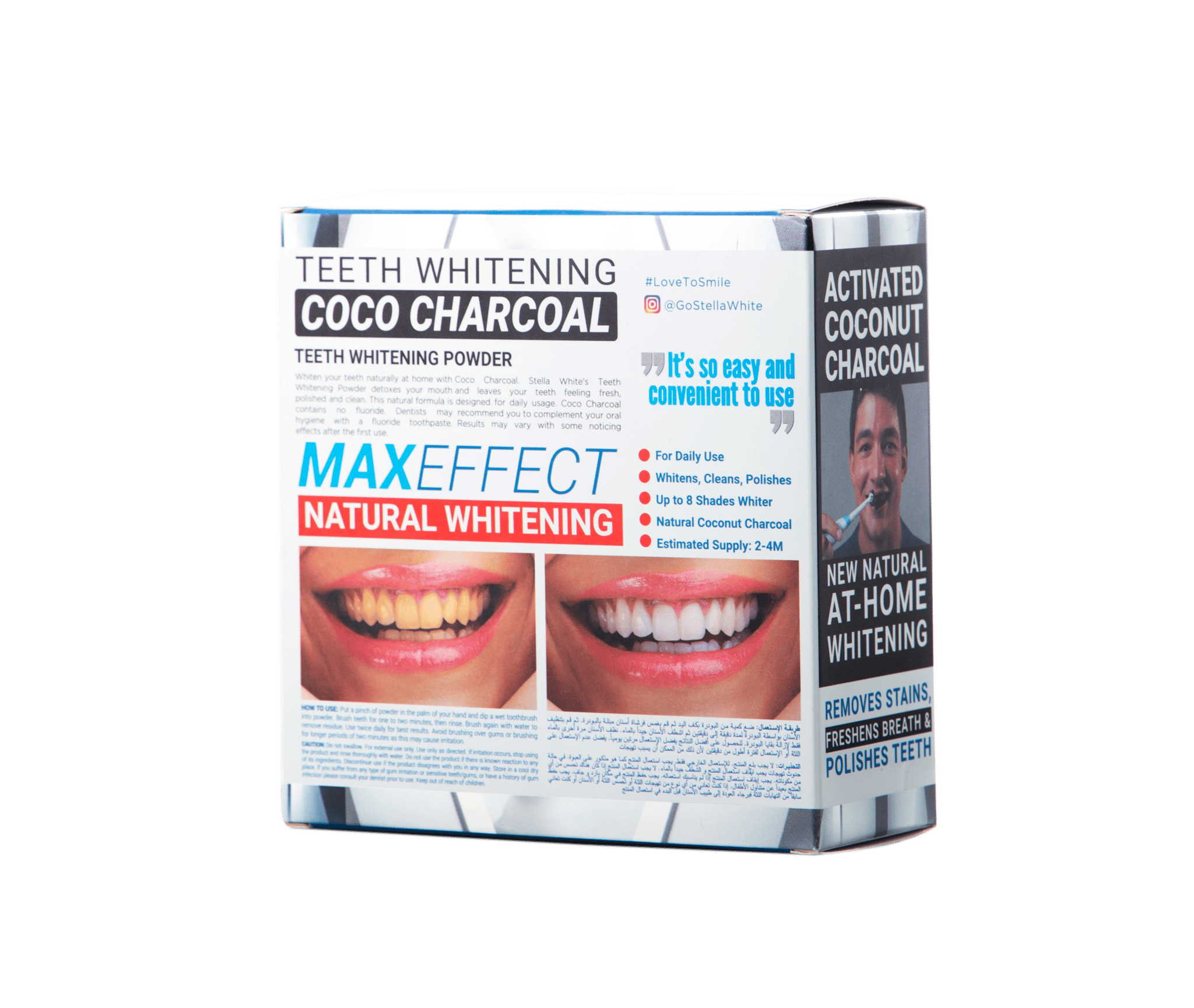 Stella white Whiten Charcoal Powder 40G