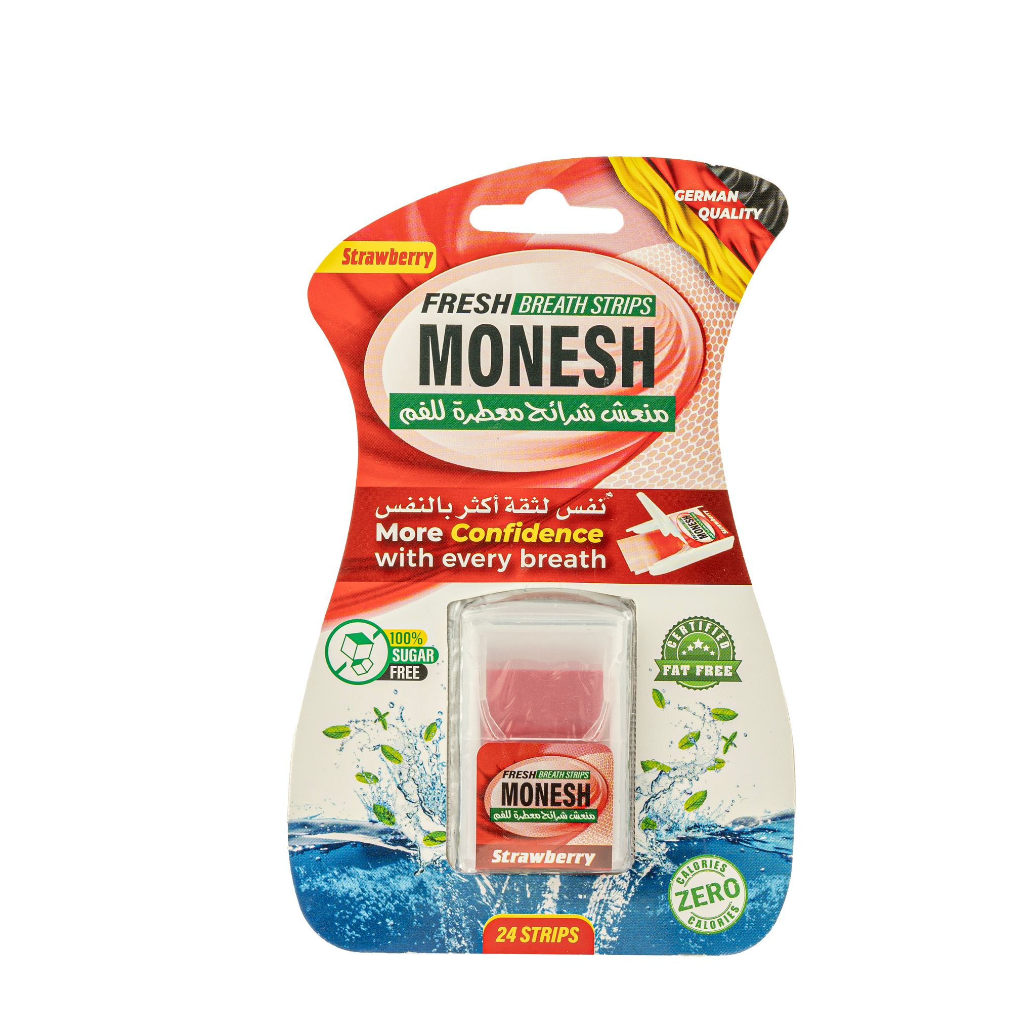 FRESH BREATH STRIPS MONESH STRAWBERRY