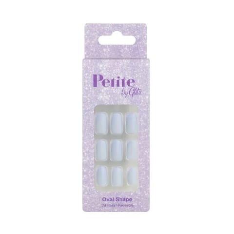 Glitz Petite Nails Oval# 5 Light Sky