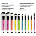 BH Cosmetics Pop Art Brush Set - 10 pieces