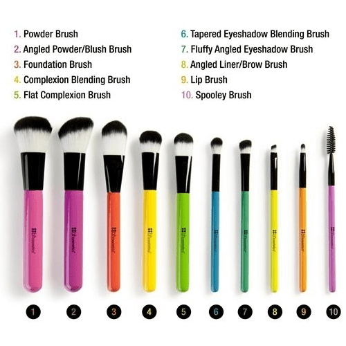 BH Cosmetics Pop Art Brush Set - 10 pieces