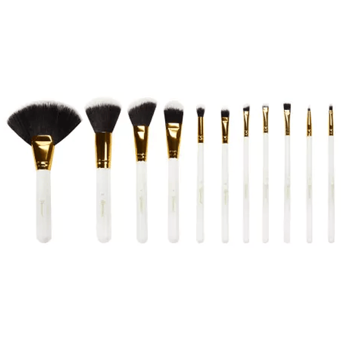 بي إتش كوزمتيكس مجموعة فرش وايت دوت - 11 قطعة