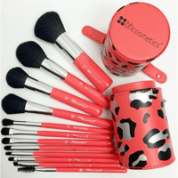 بي إتش كوزمتيكس مجموعة فرش برتقالي تايغر - 13 قطعة