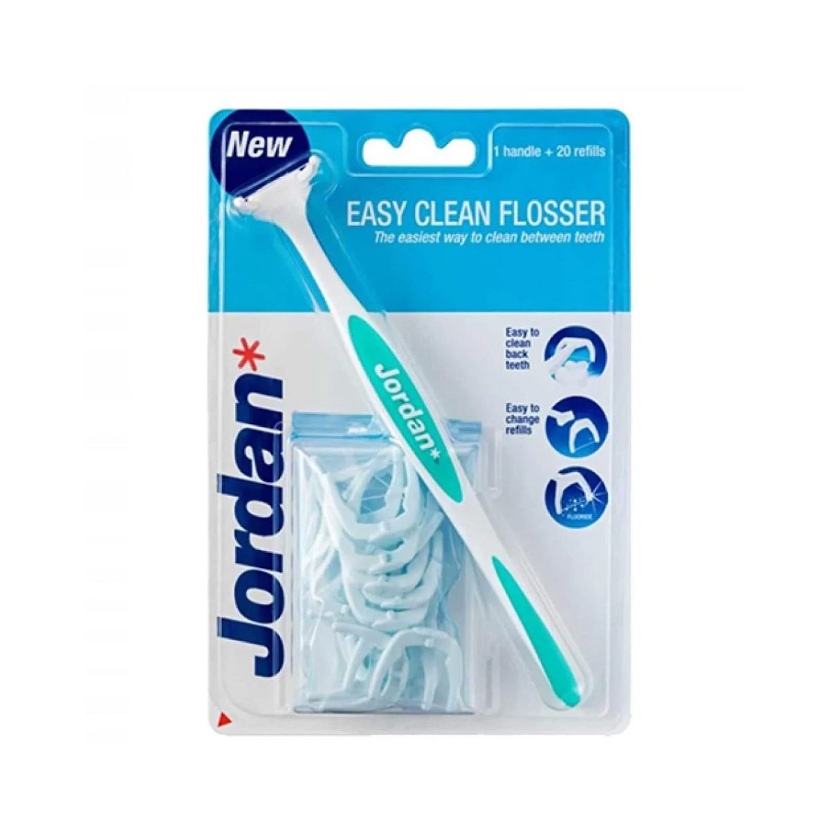 Jordan Flosser Easy Clean + 20 Refills