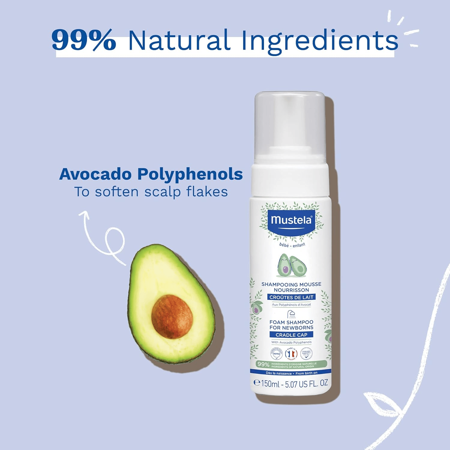 Mustela Stelatopia Foam Shampoo 150ML