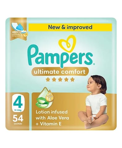 Pampers Ultimate Comfort Taped Diapers, Size 7 (15+Kg) 35Pc