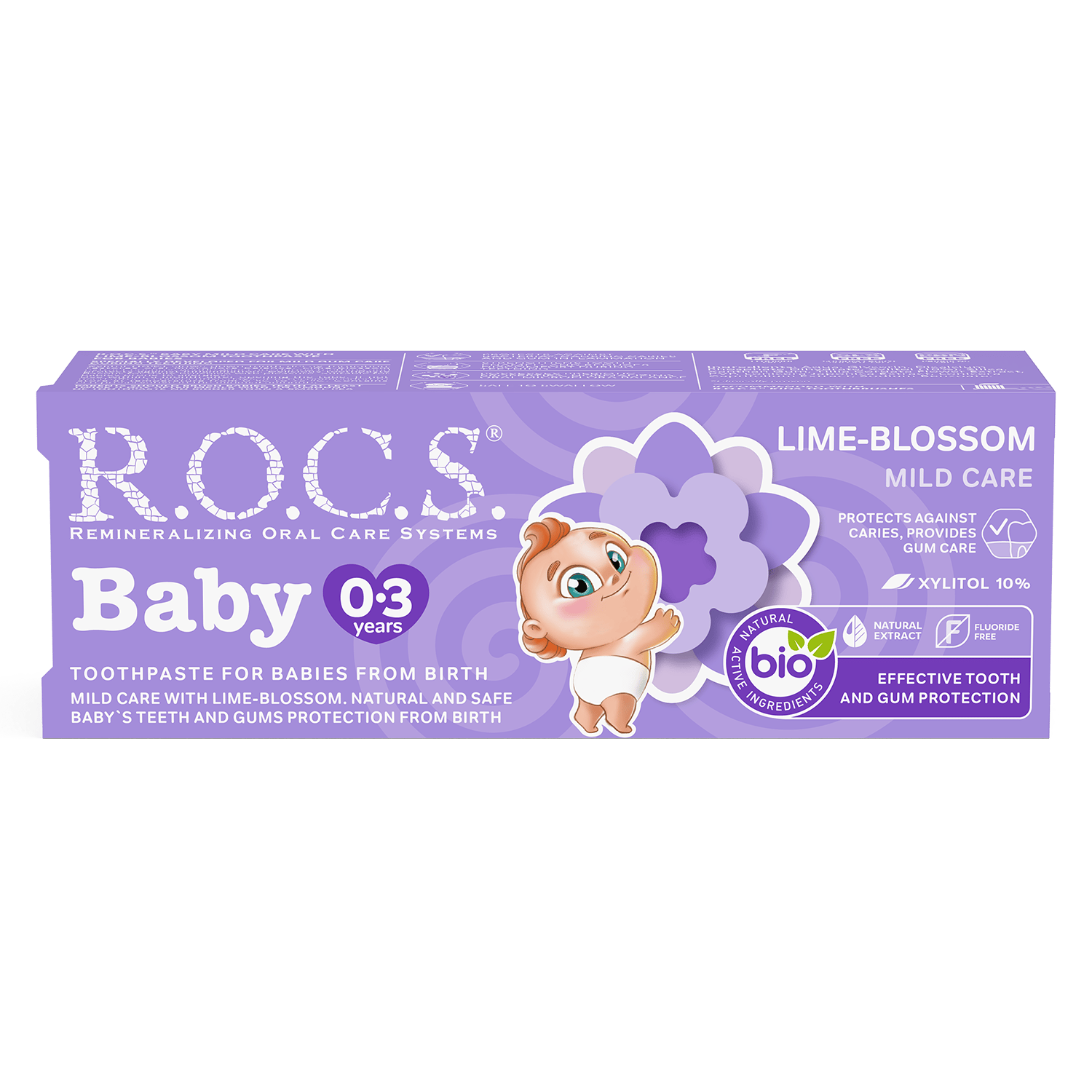 ‏R.O.C.S Toothpaste Baby Mild Care Lima Blossom 0-3 years