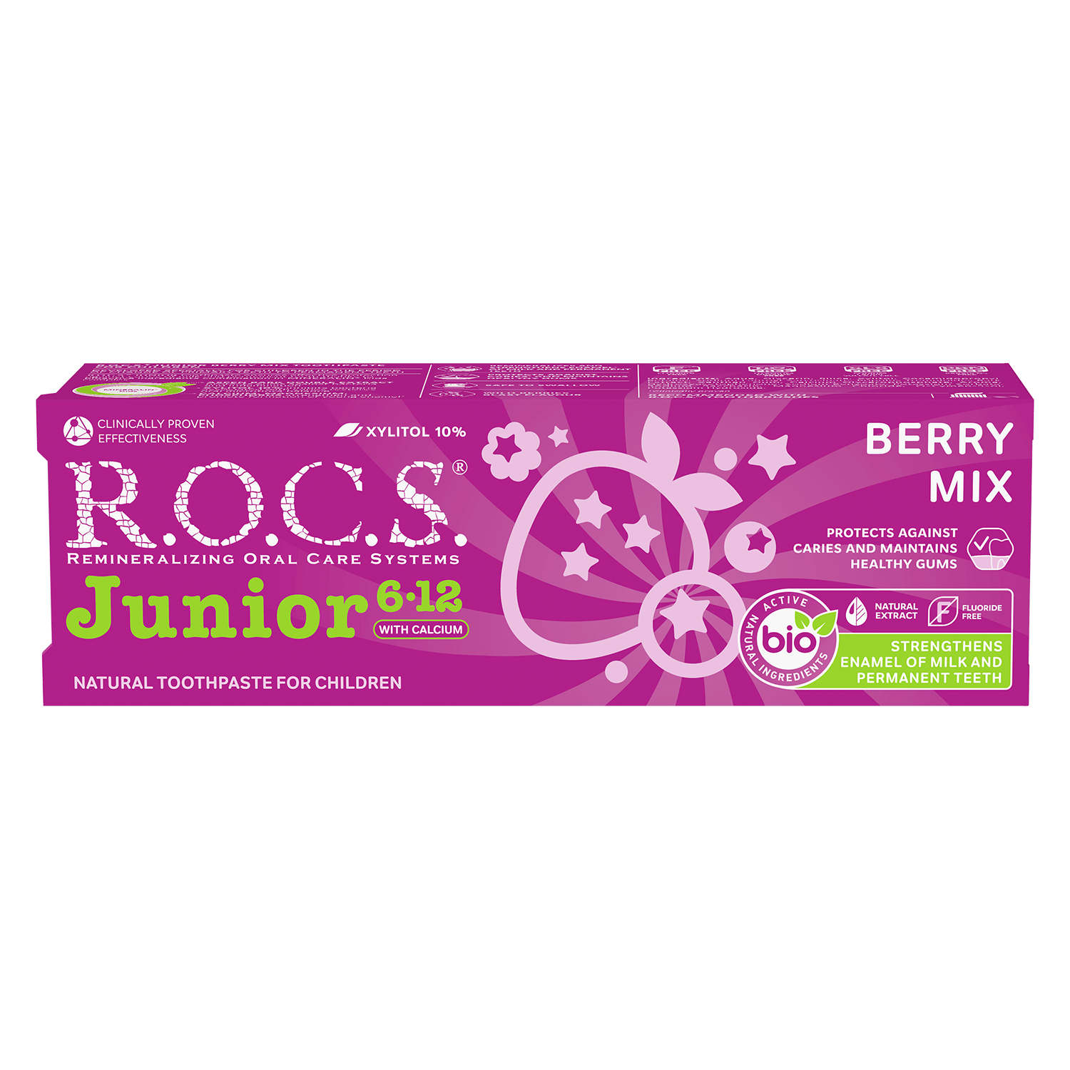 R.O.C.S Toothpaste Junior Berry Mix For Children 6-12 Years